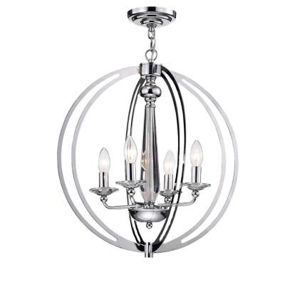 China Wholesale European Luxury Modern Metal Crystal Glass Led Pendant Lamp Chrome Contemporary New Arrival for sale