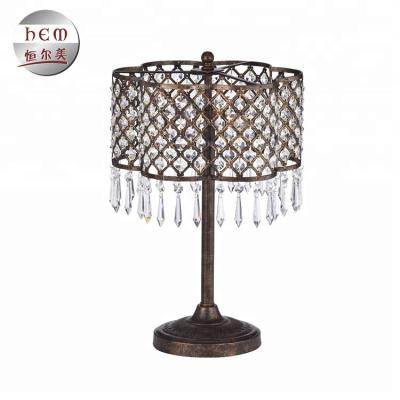 China Table Lamps Luxury Hotel Rustic Crystal Decorative Lighting Modern Table Lamp for sale