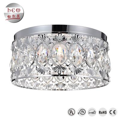 China Modern Crystal Lamp Hotel Project Modern Crystal Pendant Ceiling Light With Iron Professional Technology for sale