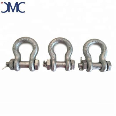 China G2130 Heavy Industry US Type Drop Forged Bolt Type Anchor Shackle for sale