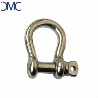 China Heavy Industry 316/304 Stainless Steel Bow Shackle With Screw Pin for sale