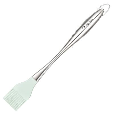 China Easily Cleaned High Temperature Resistant Kitchen Stainless Steel Oil Brush For Barbecue for sale