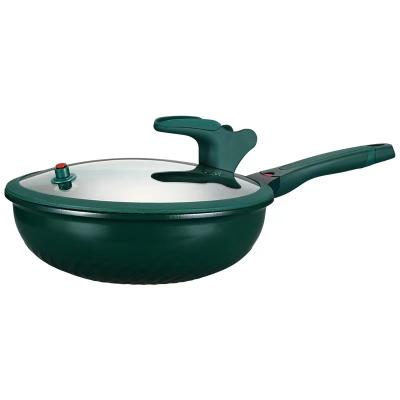 China Two-piece wok and viable fashion Nordic classic Micro-pressure pan suitable for family gifts for sale