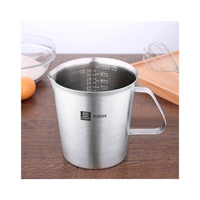 China Viable Hot Selling High Quality German Cup Kitchen Tool Stainless Steel Measuring Cups for sale