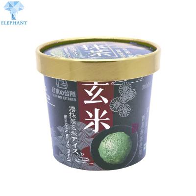 Cina Laminazione lucida ricoprente UV concimabile della tazza di carta del gelato del dessert 12oz in vendita