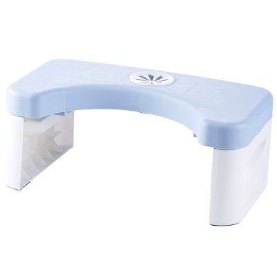 China Portable Foldable Plastic Toilet Stool Folding Plastic Folding Non-slip Squat Squat Stool Bathroom Toilet Stool for sale