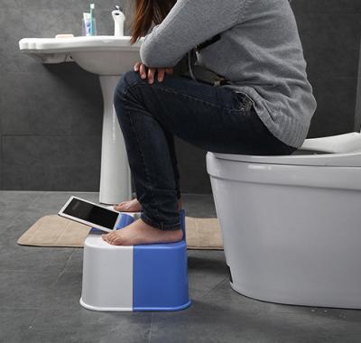 China Storage Bathroom Squat Stool With Phone Holder Detachable Toilet Stool With Tissue Box for sale