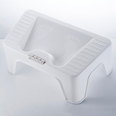 China Storage New Design Plastic Toilet Stool Footrest With Massager for sale