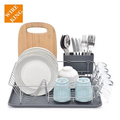 China SUSTAINABLE OUTLET*DISH RACK Collection Dish Drainer Drain Board And Utensil Rack Single Easy To Use Compact For Sweet Home for sale