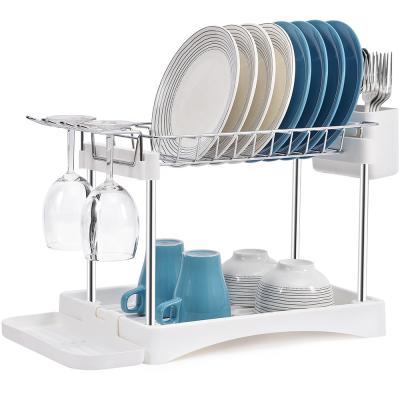 China WIREKING Sustainable Steel Wire Household Kitchen Storage Rack Metal Dish Drying Rack for sale