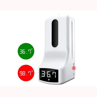 China Foam Wall Mounted Automatic Soap Dispenser K9 Dispenser With Non Contact Digital Thermometer On Stock for sale