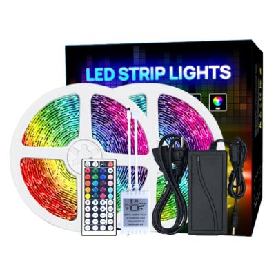 China Hotel 16.4Ft/5M 300 LED Waterproof SMD 5050 RGB LED Strip Light Strip With 44Key Remote Controller for sale