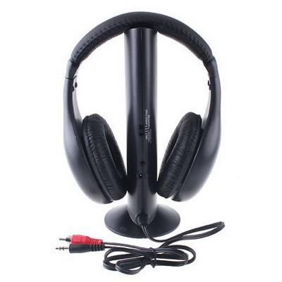 China Wireless Headband TV Earphone 5-in-1 Fm Stereo Earphone For TV With Receiver for sale