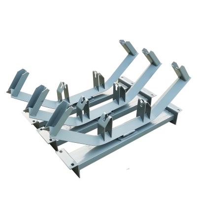 China High Quality Conveyor System Carbon Steel Belt Conveyor Roller Troughing Idlers Frame For Bulk Material Handling for sale