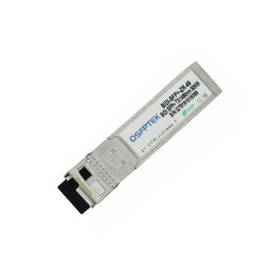 China 5G 10G SFP Module 80 Km BIDI Singlemode Optical WDM Transceiver Tx1490nm Rx1550 10G BIDI SFP+ With DDM for sale