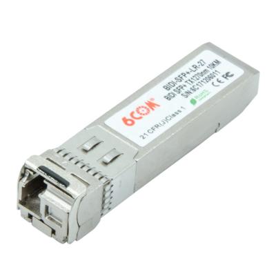 China Telecom 6COM 10G SFP+ Transceiver Tx1270nm/Rx1330nm 10km LC BIDI-SFP+-LR-27 for sale