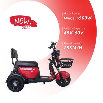 China Good Price China Amazon Passenger Trike Motorcycle Long Battery Life Highlight Hot Headlights 3 Wheel Electric Tricycle for sale