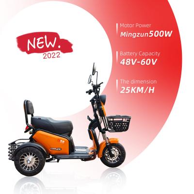 China New type cheap 3 wheel electric tricycles passenger cargo hold passenger and multi cargo tricycle motorcycle for sale