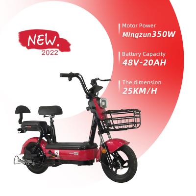 China Steel OEM 48V/60V 350W New Model Fashion Classic City Bicycle High Speed ​​Electric Bicycle For Adults for sale