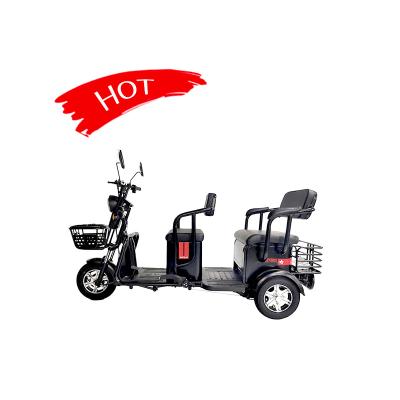 China China 2022 New Passenger Cars Electric Tricycle Scooter Black 500W Three Wheel Electric Tricycles For Adults for sale