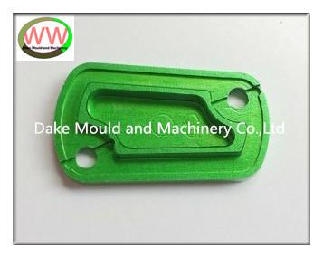 China Rear brake  reservoir cap of aluminium 6082 T6, green anodization, producing by cnc machining center for sale