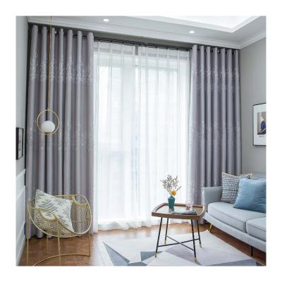 China White Voile Innermor Jacquard Factory Polyester Fabric Curtain Customization For Living Room, Bedroom Window for sale