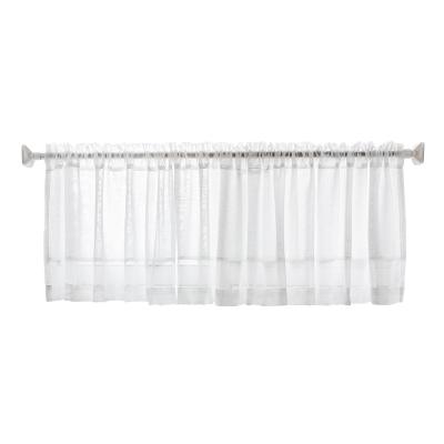 China Innermor Solid Sheer Short Door Curtain Half White Voile Tulle For Sheer Window barHome Decor Custom Made for sale