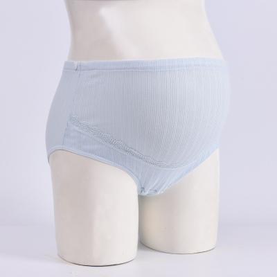 China OEM Antibacterial Lace Up Pregnancy High Elastic Waist Underwear Underpants Breathable Customized Maternity Panties For Pregnant Women for sale