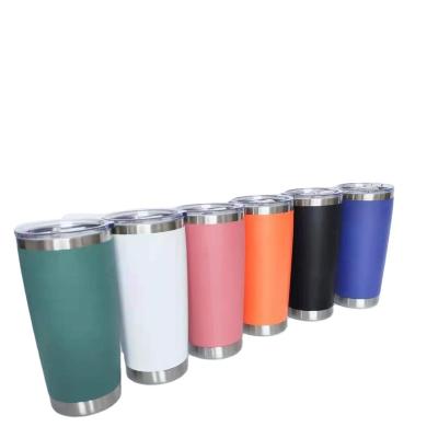 China Disposable Custom Logo Metal Cooler Double Wall Vacuum Insulated Stainless Steel Tumblers Mugs For DIY Gift Sublimation Mug for sale