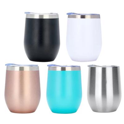 China PORTABLE Wholesale 15oz Insulation Eggshell Mug Sublimation Stainless Steel Red Wine Vacuum Beer Glass Mug for sale