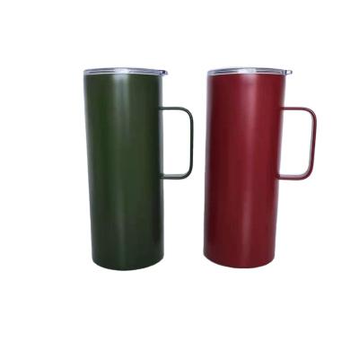 China PORTABLE 20oz Double Layer Stainless Steel Vacuum Insulation Cup With Shaking Hands Car Cup for sale