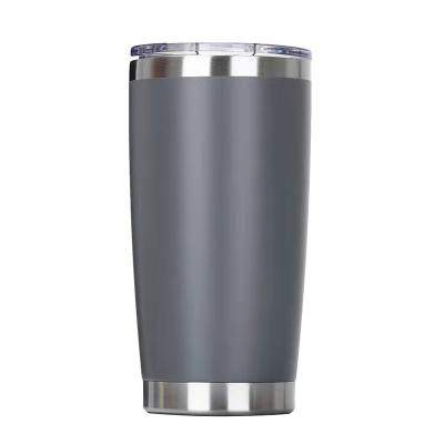 China Disposable Custom Labeled Double Wall 20 Oz Straight Lean Stainless Steel Vacuum Sublimated Empty Hot Cup With Cover And Loose Straw for sale