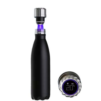 China PORTABLE made in China high quality smart stainless steel cola bottle with LED light has good sealing for sale