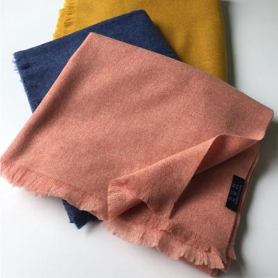 China Simple Color Design Cashmere Solid Color Shawls 100% Cashmere Pashmina Scarf for sale