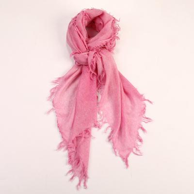 China Spray Print Scarf Womens 100% Pure Cashmere Scarf Fringed Cashmere Muffler Shawl for sale