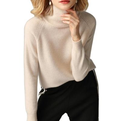 China Anti-Shrink Pure Real Organic Cashmere Style Basic Cashmere Sweater For Women for sale