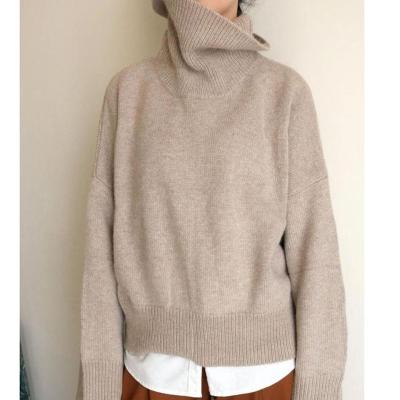 China Women Cashmere Turtle Neck Casual Style Breathable Sweater for sale