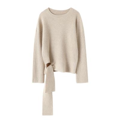 China Anti-Wrinkle Casual Thick 100% Cashmere O-Neck Pullover Sweater Sweater for sale