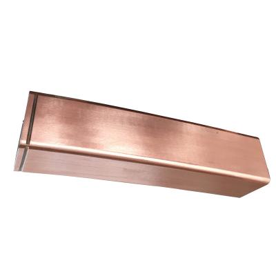 China high quality copper mould tube ccm machine aluminum cooling fins R4m copper mould tube en venta