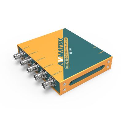 China Avmatrix 1x4 SDI Video Distribution Amplifier with Reclocking SD1141 for sale