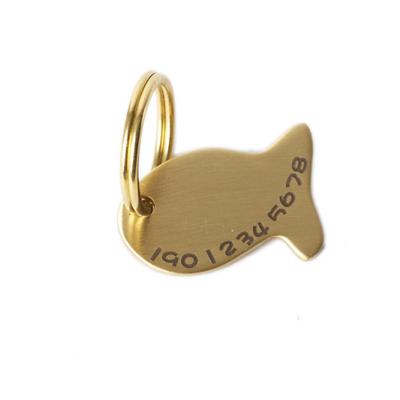 China Wholesale Personalized Soild Rectangle Polished Brass Dog Tag Or Empty Plate Label With Hole for sale