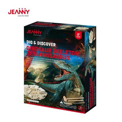 China Original Jeanny Design Kid Toys Dig Kit DIY Archeology Toys Dinosaur Tyrannosaurus Skeleton Excavation Kit For Kids for sale