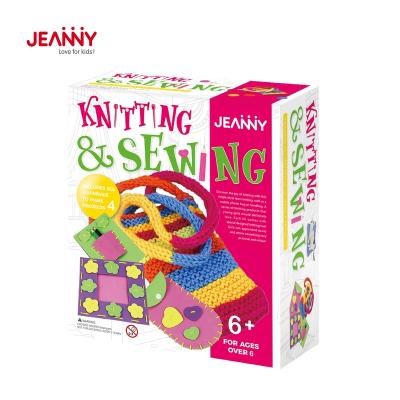 China Jeanny's Original Design New Artist For Children Arts and Crafts Supplies for Kids Hand Knitting Craft and DIY Sewing Toys Crochet Kit for Kids for sale