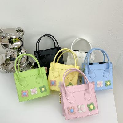 China 2022 waterproof new style flower tending small bag kids purse luxury designer inspired for little girl for sale