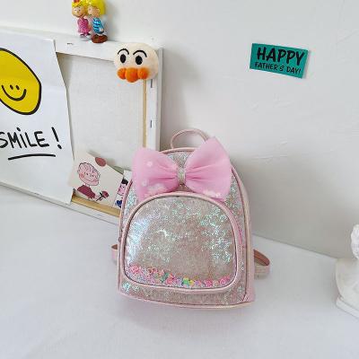 China Waterproof High Quality Bling Cute Butterfly School Bags Small Kids School Bag Backpack Fashionable Kindergarten Bags For Girls for sale