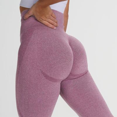 China Breathable Women Seamless Yoga Pants Lift Up Leggings Running Fitness Gym Sport Yoga Waist Energy Workout Gaiters High for sale