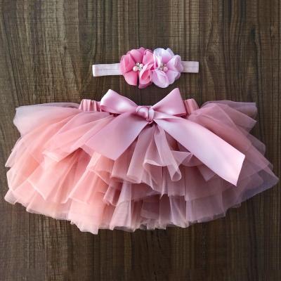 China Anti-wrinkle girl clothes fashion baby tutus infant girls skirt polyester tutu wholesale for princesa kids for sale