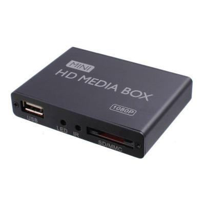 China MINI BLUE MEDIA BOX F10 AV Multimedia Player 1080P Format Hard Disk Ray Player Support SD Card/USB Full HD Host/Car HD Player DM08H Blue for sale