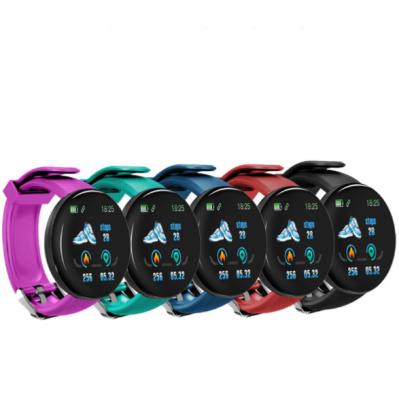 China Smart Disc Blue Tooth Step Wifi Color Screen Wristband Fitness Electronic Sports Watch Heart Rate Blood Pressure Monitoring D18 for sale