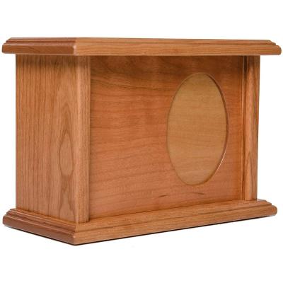 China 2022 Viable Hot Sale Wooden Pet Urn Burial From Amazon Supplies Small Wooden Box Pet Cremation Urn Wholesale Pet Urns China for sale